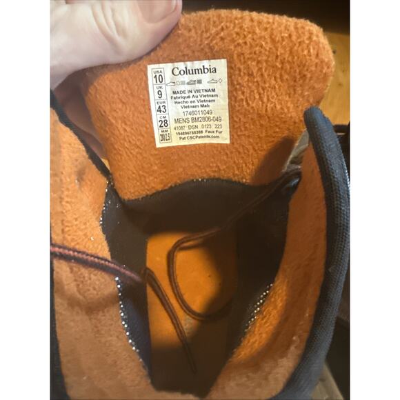 Columbia Fairbanks Omni-heat Mid Snow Boots Mens US Size 10 Waterproof - Picture 5 of 9